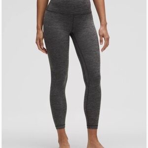 Lululemon Align High-Rise Heathered Gray Space Dye Performance Leggings 6